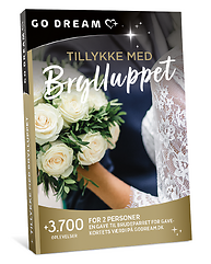 TILLYKKE MED BRYLLUPPET
