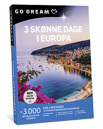 3 SKØNNE DAGE I EUROPA MED MORGENMAD