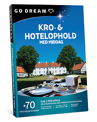 KRO- OG HOTELOPHOLD MED MIDDAG FOR 2