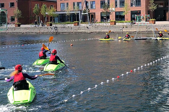 Kajakpolo hos FunCenter Aalborg